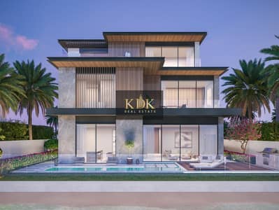 5 Bedroom Villa for Sale in Mohammed Bin Rashid City, Dubai - The Cascade Villa - Style 1 - Pool view. jpg