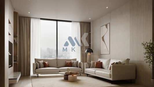 朱美拉环形村(JVC)， 迪拜 单身公寓待售 - binghatti-amberhall-living-room-1. jpeg