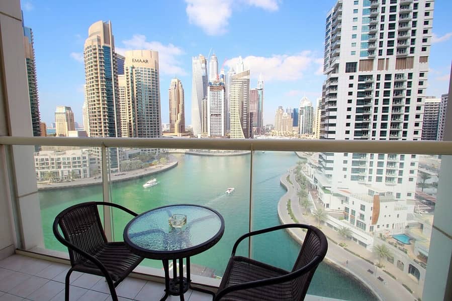 Amazing Offer Fully Furnished 1-BHK Lake View | Huge Balcony | Vacant now Dubai Marina