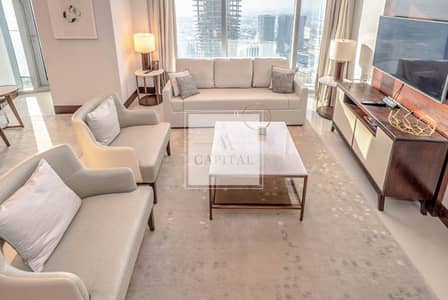 2 Bedroom Apartment for Rent in Downtown Dubai, Dubai - Vacant | High Floor | Closed Kitchen | Sea View
