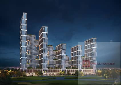 苏巴哈特兰社区， 迪拜 1 卧室公寓待售 - Sobha One - Evening Shot. jpg