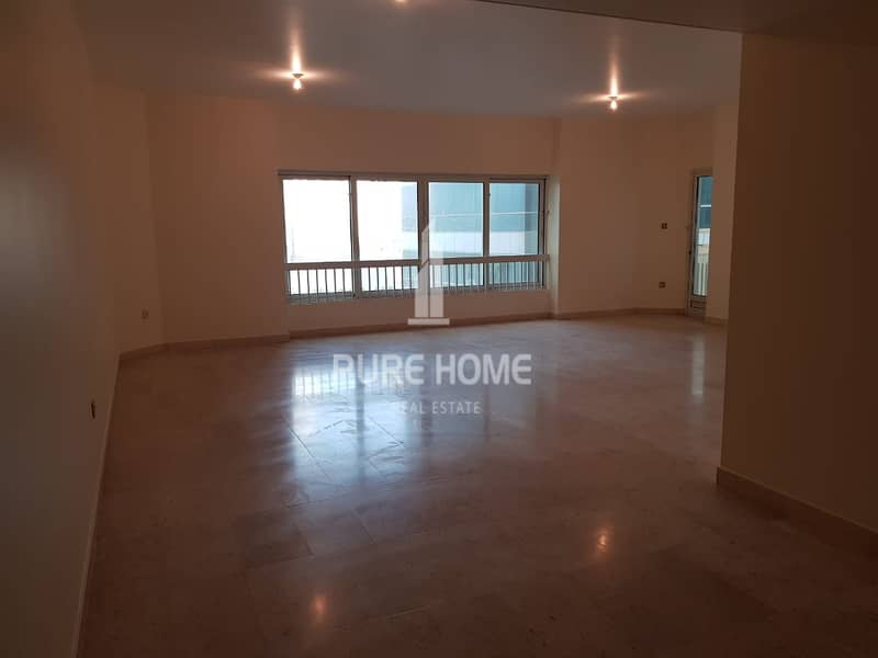 Large 3 BR with Maid & Storage Room  in Corniche Road