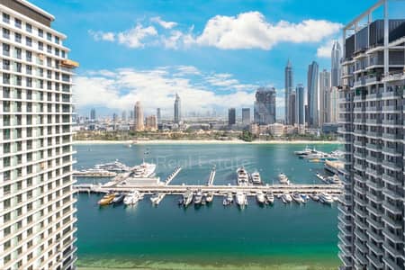 2 Bedroom Flat for Sale in Dubai Harbour, Dubai - Palm and Marina View | Corner Unit | Furnished