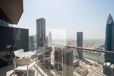 1 Bedroom Apartment for Rent in Downtown Dubai, Dubai - Very High Floor | Sea View | Tower 2