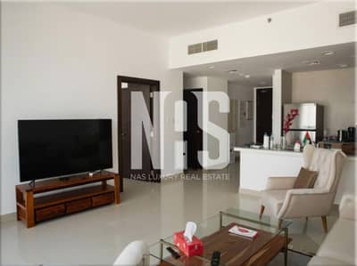 1 Bedroom Flat for Rent in Al Reem Island, Abu Dhabi - High floor| Pool and sea view | Furnished