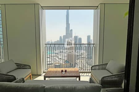 3 Bedroom Apartment for Rent in Za'abeel, Dubai - Upgraded | High Floor | Burj Khalifa view