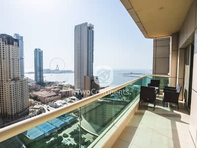 2 Bedroom Apartment for Sale in Dubai Marina, Dubai - Spacious 2BR with Sea View I 05 Layout I Vacant