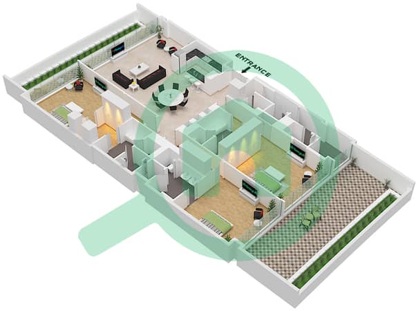 Type 11 Unit 107 Floor 1