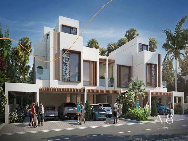 位于大马士革湖住宅，马贝拉度假村 4 卧室的联排别墅 2900000 AED - 12928022