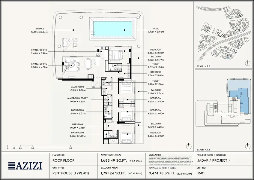 4 BR floor plan