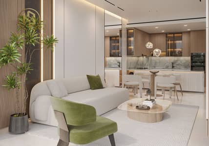 2 Bedroom Flat for Sale in Dubai South, Dubai - 2BHK Type C Living Room - Kitchen 01. png