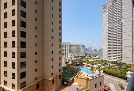 2 Bedroom Apartment for Rent in Jumeirah Beach Residence (JBR), Dubai - Ain Dubai View | Furnished | Vacant