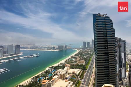 4 Bedroom Penthouse for Rent in Dubai Marina, Dubai - 4BR Penthouse | Sea and Palm Views | Dubai Marina