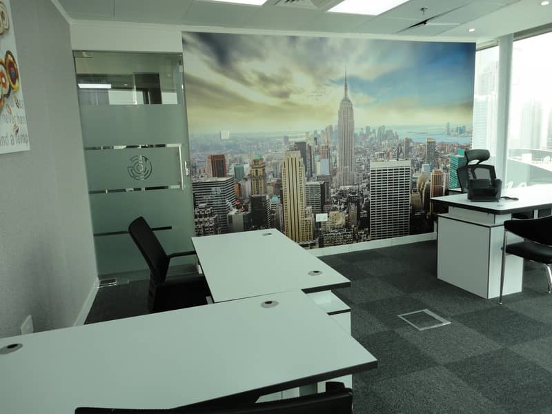 No commission - Fully furnished office spaces with DEWA & PARKING