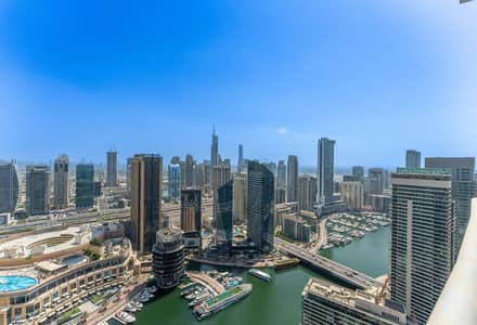 5 Bedroom Flat for Rent in Dubai Marina, Dubai - High Floor | Full Marina Views | Vacant