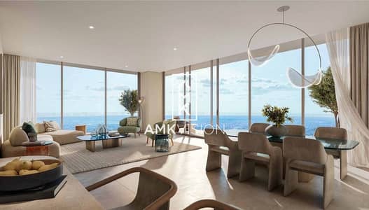 迪拜海港城， 迪拜 1 卧室公寓待售 - Living-room. jpg