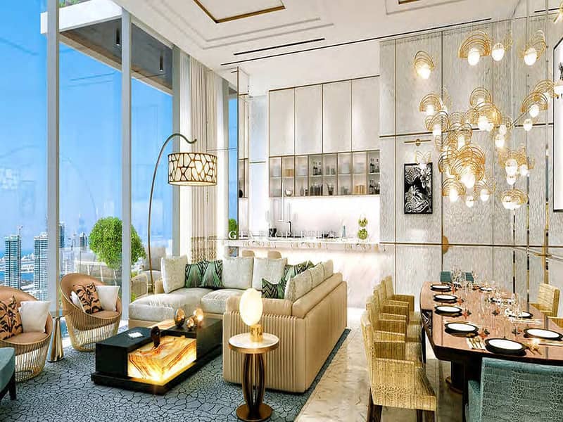 位于迪拜码头，卡瓦利大厦 3 卧室的公寓 4600000 AED - 12938940