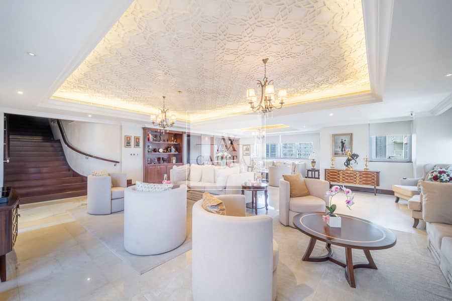位于商业湾，行政塔楼 4 卧室的顶楼公寓 10800000 AED - 12942465