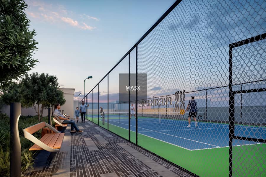 18 Berkeley Square Padel Court Night View. png