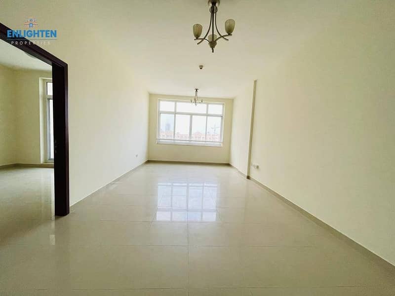 Spacious 1BR + Maid | 2 Bathrooms | Road View