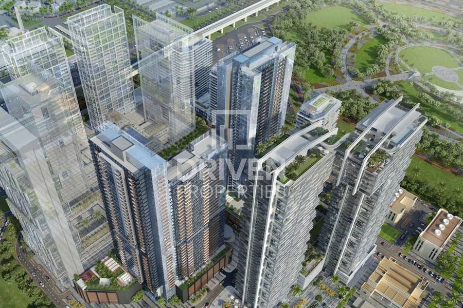 位于迪拜湾，基法夫街区，公园景观住宅，公园景观公寓B座 1 卧室的公寓 1900000 AED - 12946871