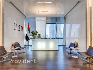 1 Bedroom Office for Rent in Downtown Dubai, Dubai - High Floor | VOT | Premium Office | Full Burj View
