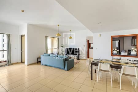 4 Bedroom Apartment for Rent in Jumeirah Beach Residence (JBR), Dubai - Furnished | Maids Room | High Floor | Vacant