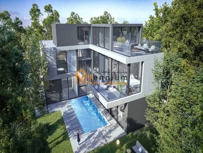 فیلا 5 غرف نوم للبيع في مدينة تلال، الشارقة - Rear View of Saro Forest Signature Villa (1). jpg