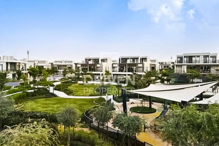 4 Bedroom Villa for Rent in Tilal Al Ghaf, Dubai - Brand New | Pool and Park View | Landscaped Unit