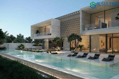 胡代里亚特岛， 阿布扎比 4 卧室别墅待售 - swimmingpool. jpg
