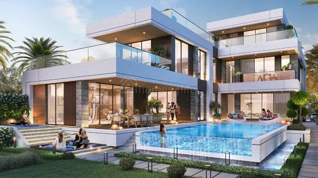 位于大马士革湖住宅，摩洛哥别墅 7 卧室的别墅 20500000 AED - 12949601