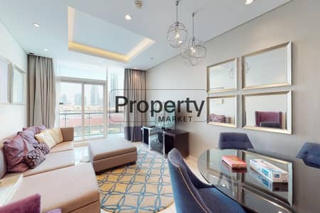 2 Bedroom Flat for Rent in Downtown Dubai, Dubai - Burj Khalifa View | Large Balcony | Well-Furnished