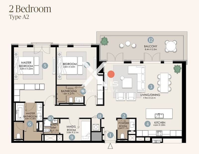 14 Nawayef Park 2 BED FLOOR PLAN. jpg