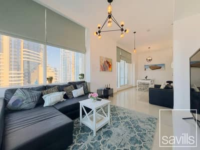 1 Bedroom Apartment for Rent in Dubai Marina, Dubai - Skyline Retreat| High Floor Haven| Fully Furnished