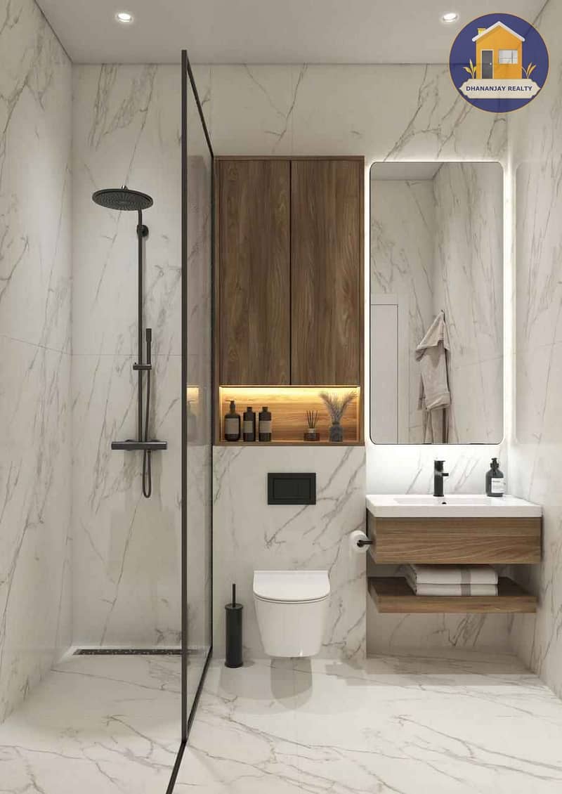 5 Bathroom at Maison Elysee apartment in JVC. jpg