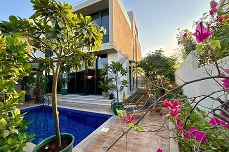 3 Bedroom Townhouse for Sale in Dubai Hills Estate, Dubai - Single Row Upgraded 3BR plus Study Villa with Private Pool