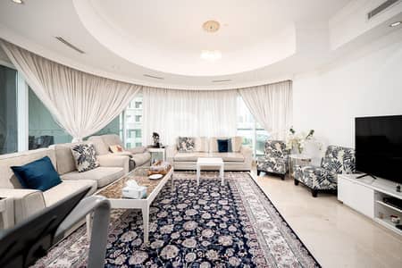 3 Bedroom Flat for Rent in Dubai Marina, Dubai - Managed | Unfurnished | Low Floor | Community View
