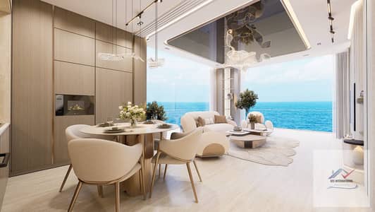 迪拜海港城， 迪拜 单身公寓待售 - Living 01. jpg