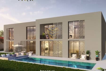 5 Bedroom Villa for Sale in Barashi, Sharjah - 5 BR Villa +Pool - Lagoon - Close to Dubai - 5%DP