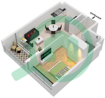 Torino by ORO24 Building 2 - 1 Bedroom Apartment Unit 06 FLOOR 4 Floor plan