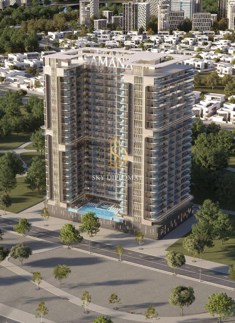 位于迪拜生产城(IMPZ)，Samana Sky Views 2 卧室的公寓 1452445 AED - 12958579