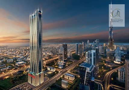 شقة 1 غرفة نوم للبيع في الخليج التجاري، دبي - tower 1. png