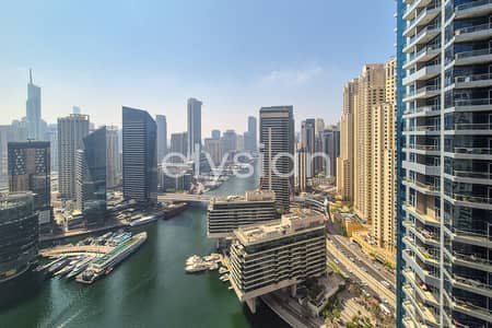 1 Bedroom Apartment for Rent in Dubai Marina, Dubai - High Floor | Panoramic Marina Views I Furnished