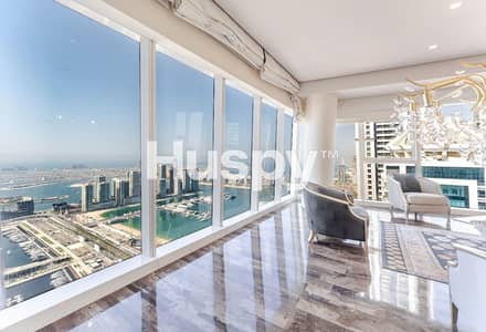 4 Bedroom Apartment for Rent in Dubai Marina, Dubai - Penthouse | Full Palm View | Fendi Design