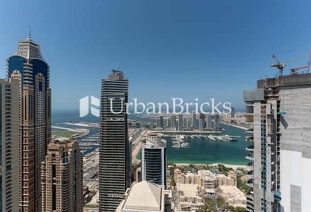 4 Bedroom Flat for Rent in Dubai Marina, Dubai - Penthouse Duplex | Palm View | Upgraded