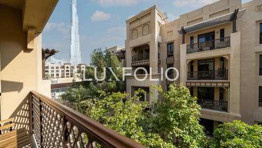 2 Bedroom Apartment for Rent in Downtown Dubai, Dubai - Sleek & Cosy Old Town 2 Bed with Burj Khalifa View