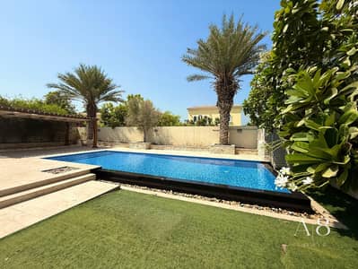 3 Bedroom Villa for Rent in Jumeirah Park, Dubai - Private Pool | Opposite Park | Huge Plot