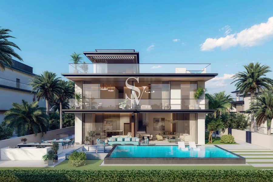 位于穆罕默德-本-拉希德城，11街区，Nineteen Riviera Lagoon 5 卧室的别墅 24500000 AED - 12962530