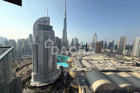 3 Bedroom Apartment for Rent in Downtown Dubai, Dubai - Furnished | Burj Khalifa View | Available now
