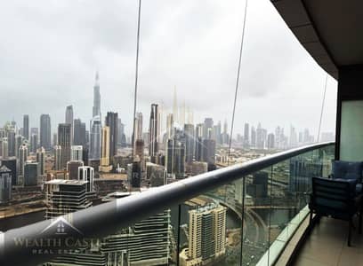 2 Cпальни Апартаменты в аренду в Бизнес Бей, Дубай - BALCONY VIEW. jpg